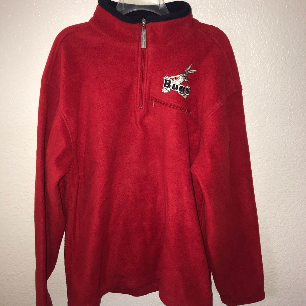 VINTAGE BUGS BUNNY HALF ZIP SWEATER